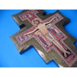 Krzyż Franciszkański (San Damiano) na ścianę 28 cm A